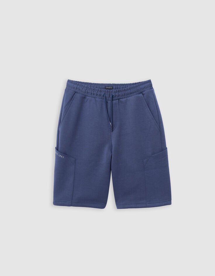 Ikks Bermuda BATTLE Bleu Molleton Tech Fleece Garçon