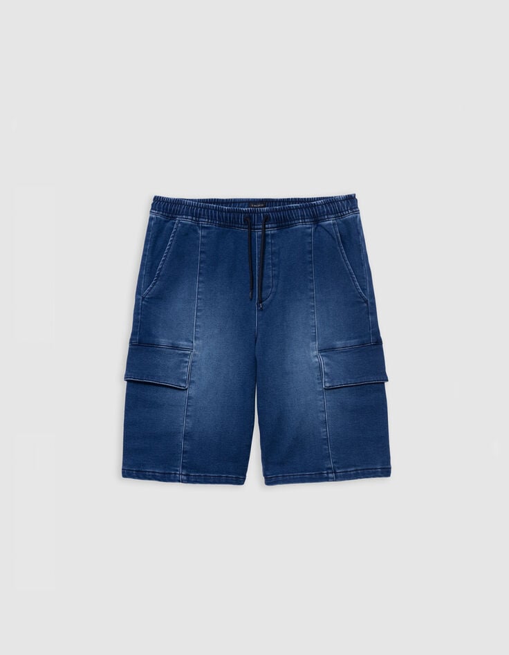 Ikks Bermuda BATTLE En Jean Bleu Forme Battle Garçon