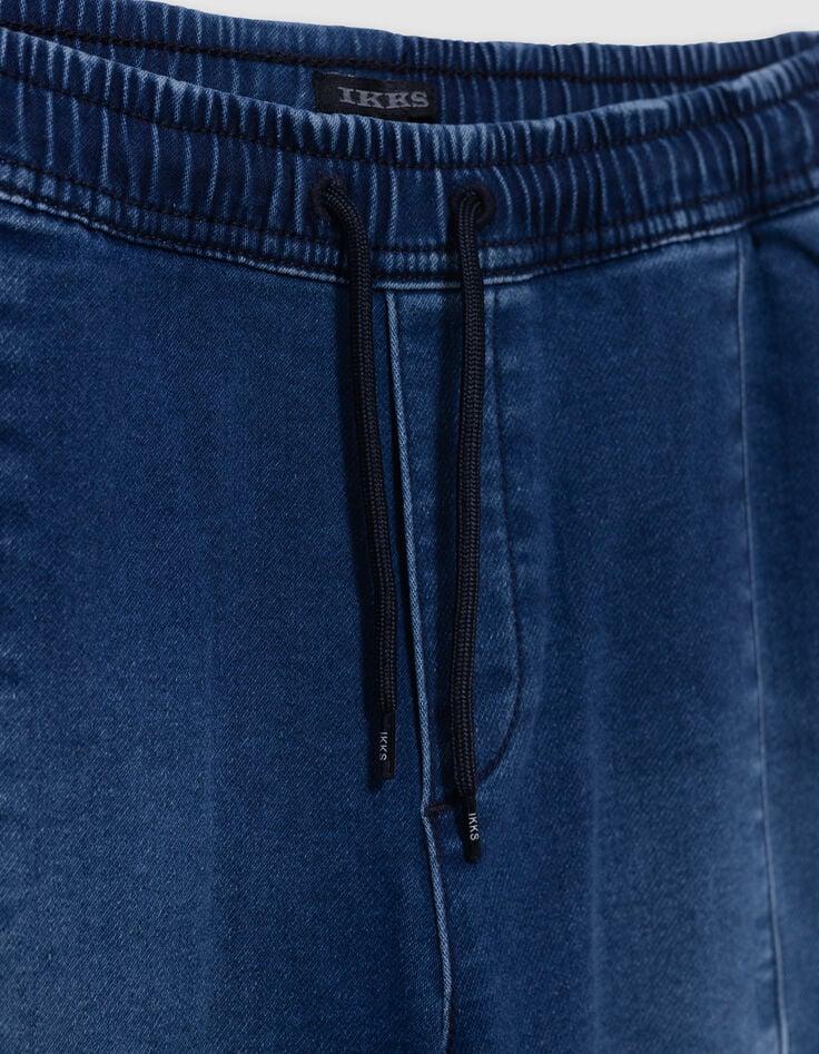 Ikks Bermuda BATTLE En Jean Bleu Forme Battle Garçon