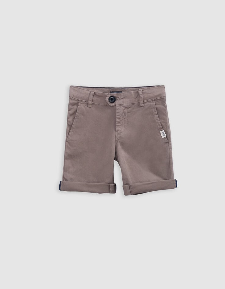 Ikks Bermuda Cognac Avec Bretelles Amovibles Garçon