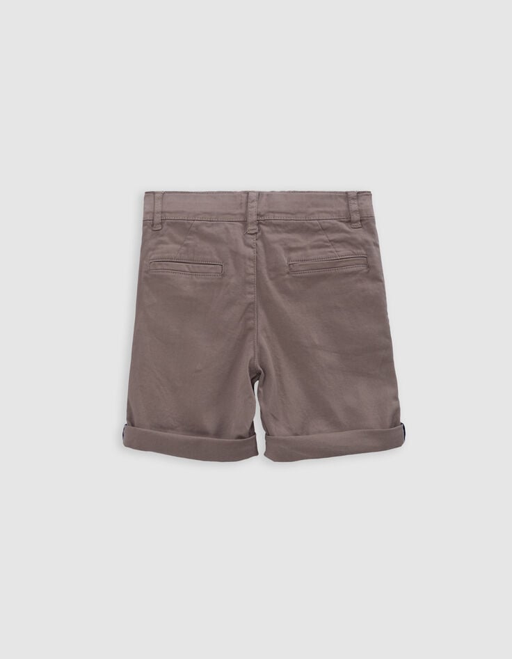 Ikks Bermuda Cognac Avec Bretelles Amovibles Garçon