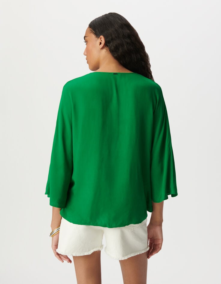 Ikks Blouse Verte LENZING™ ECOVERO™ Esprit Cape