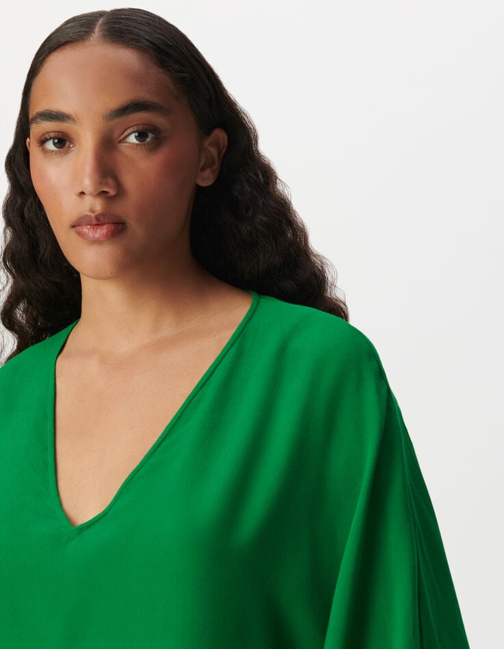 Ikks Blouse Verte LENZING™ ECOVERO™ Esprit Cape