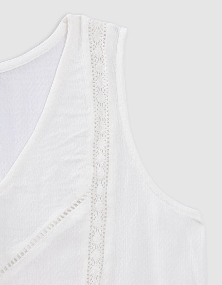 Ikks Caraco écru Détails Dentelle Esprit Bohème Fille