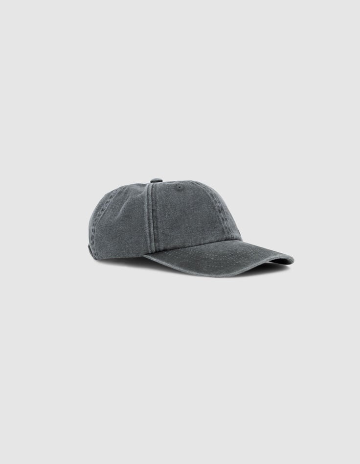 Ikks Casquette En Jean Bleu Gris Broderie Logo Homme