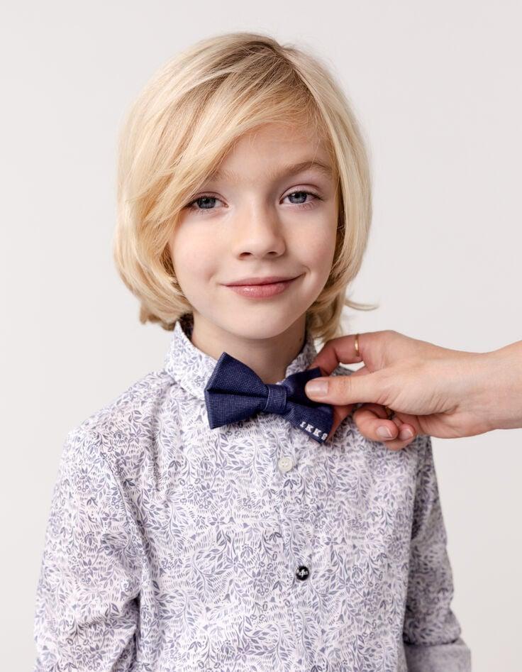 ikks Chemise blanc imprimé minimaliste floral garçon