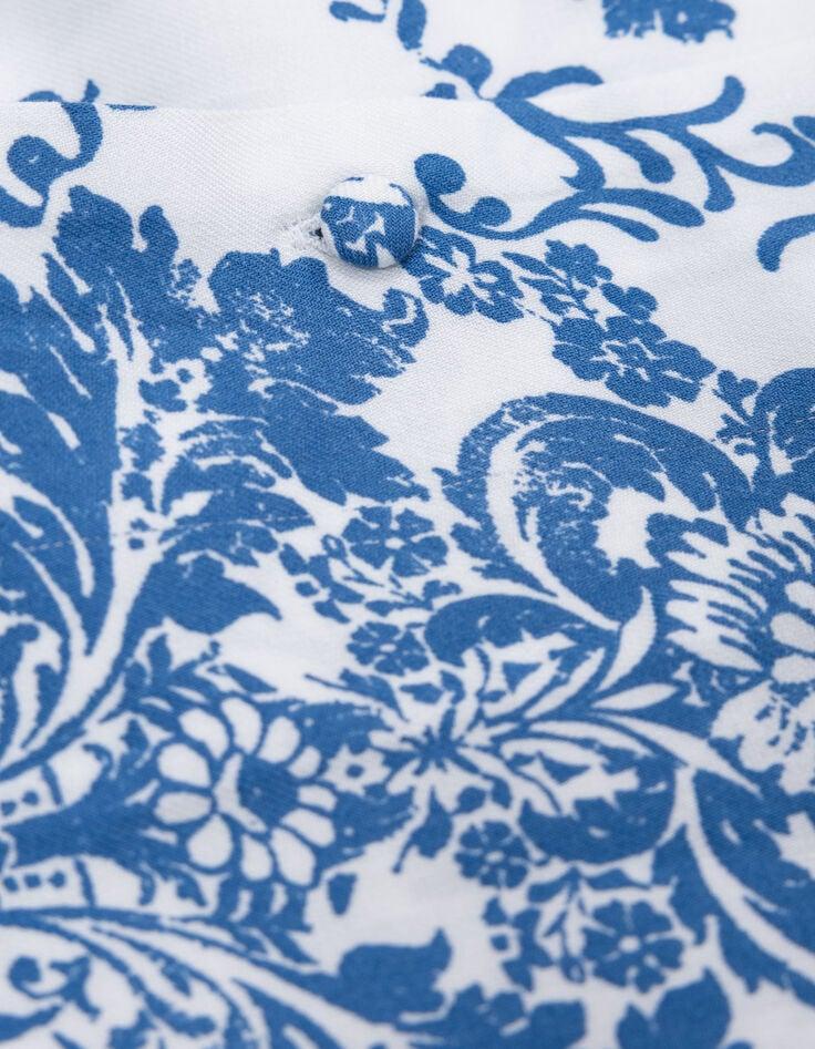 Ikks Chemise LENZING™ ECOVERO™ Imprimé Faïence Bleu Femme