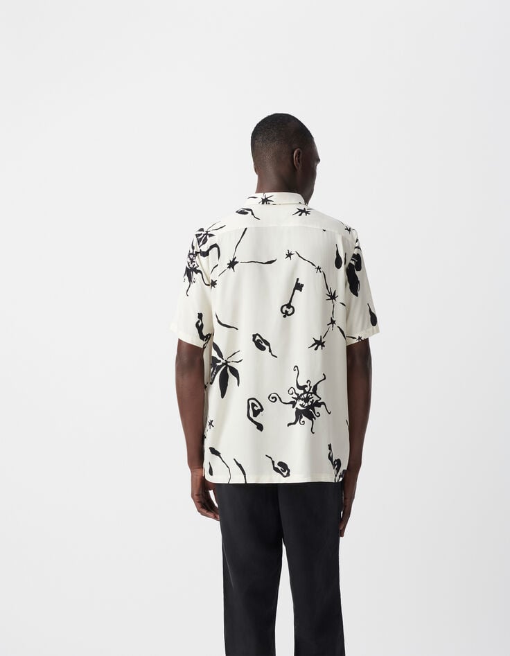 Ikks Chemise REGULAR Craie Imprimé Maxi Astro Homme