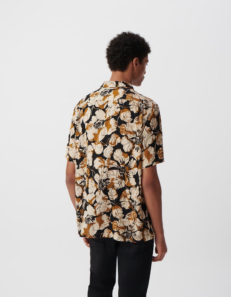 Ikks Chemise REGULAR Safran Imprimé Maxi Fleurs Homme