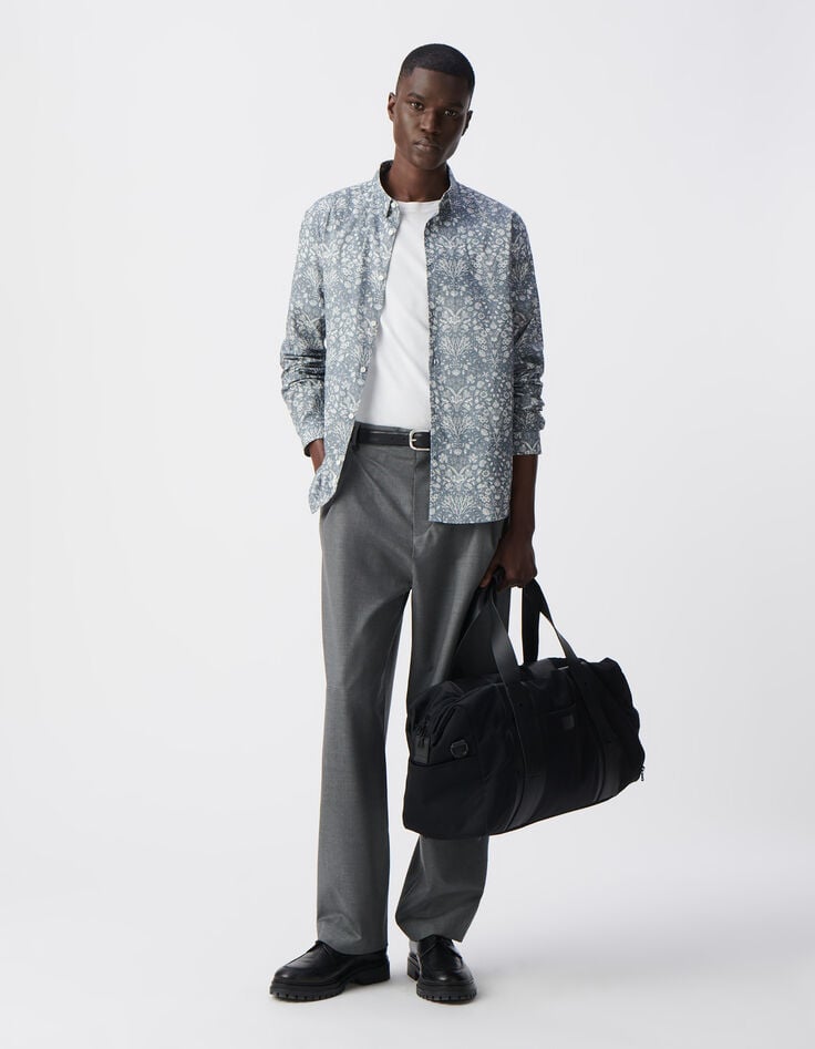 ikks Chemise SLIM orage tissu Liberty coquillages Homme