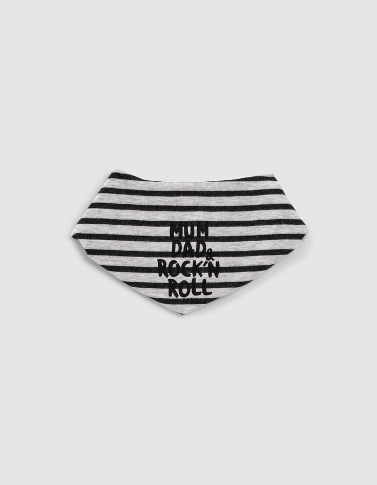 Ikks Bavoir Mastic Chiné Print Rock Coton Bio Bébé