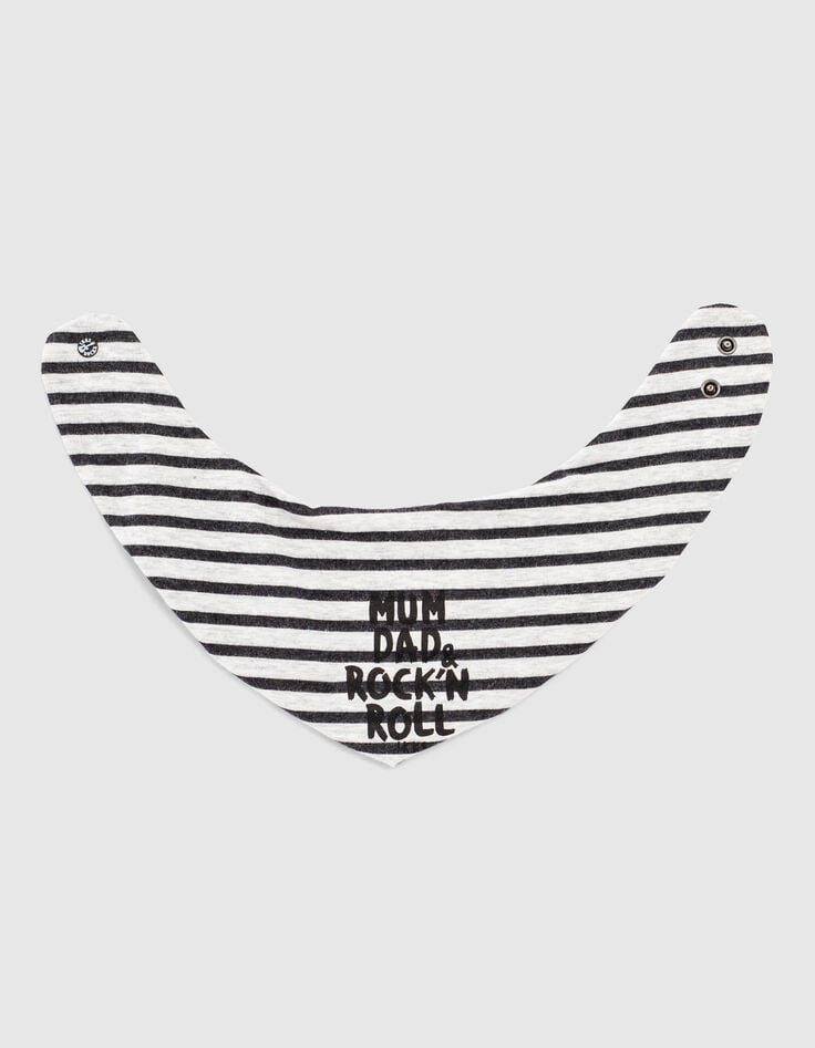 Ikks Bavoir Mastic Chiné Print Rock Coton Bio Bébé