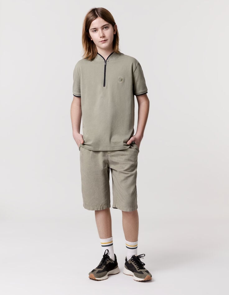 Ikks Bermuda CHINO Kaki Garçon