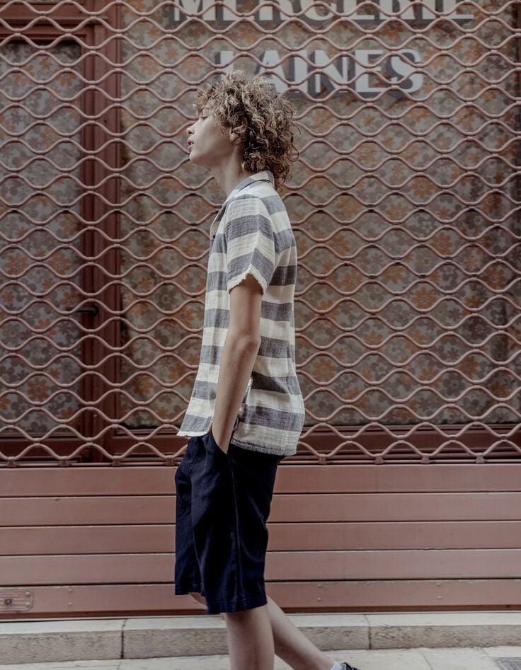 Ikks Bermuda CHINO Marine Garçon