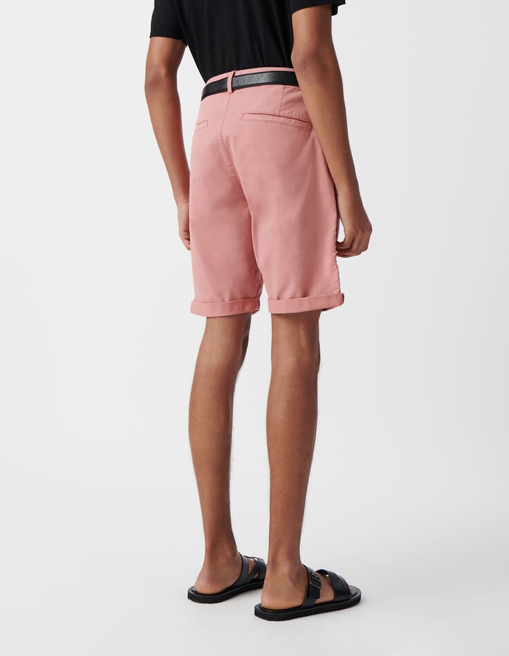Ikks Bermuda CHINO TAPERED Sakura Homme