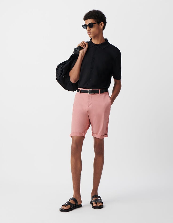 ikks Bermuda CHINO TAPERED sakura Homme