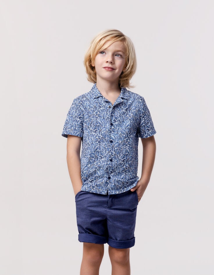 ikks Bermuda de costume cérémonie marine garçon