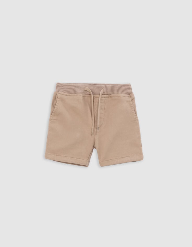 ikks Bermuda en jean beige bébé garçon