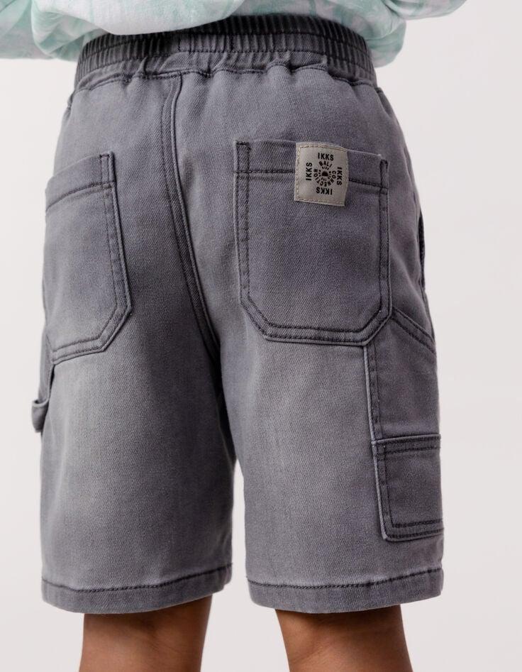 Ikks Bermuda JOGGER LOOSE Gris Waterless Garçon