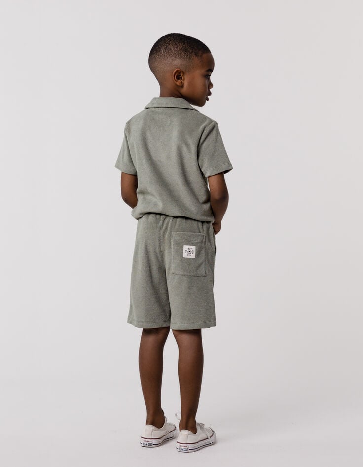 Ikks Bermuda Kaki éponge Garçon