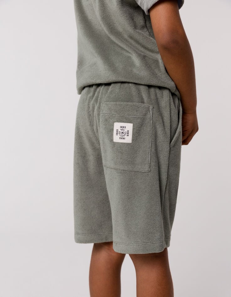 Ikks Bermuda Kaki éponge Garçon