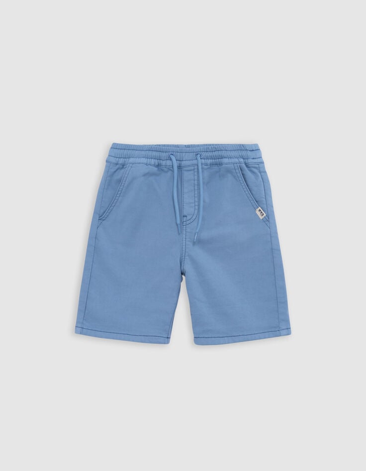 Ikks Bermuda LOOSE Bleu En Maille Garçon