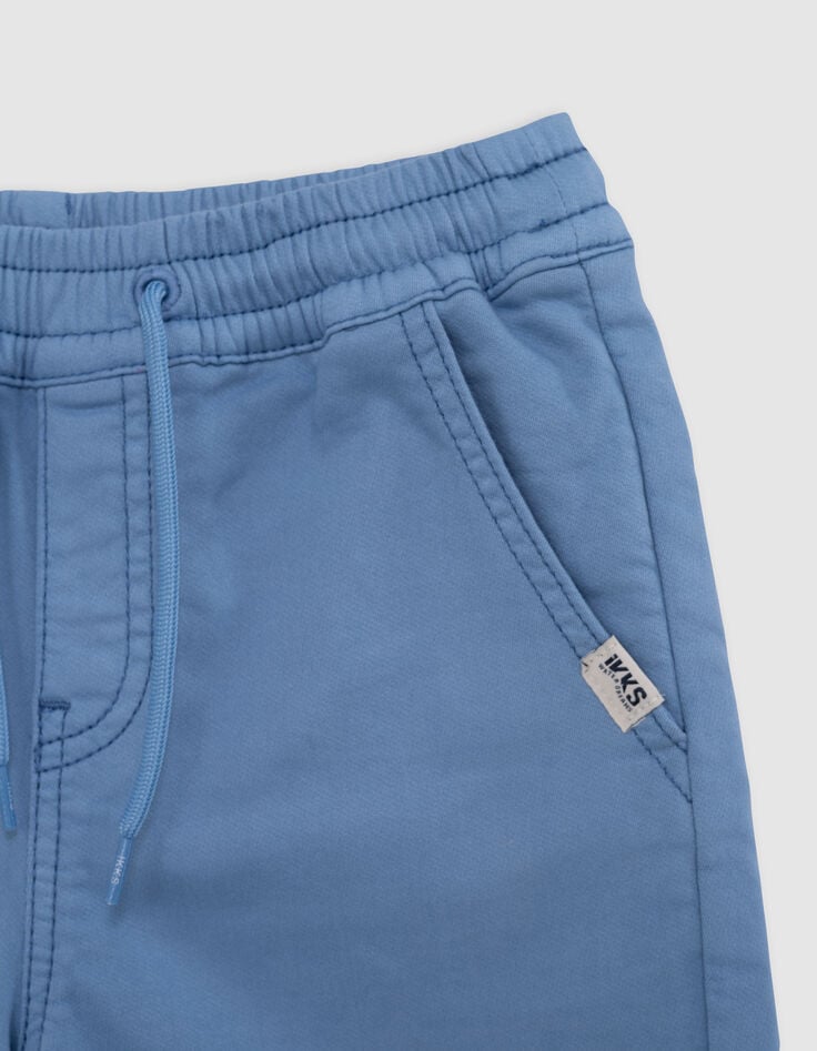 Ikks Bermuda LOOSE Bleu En Maille Garçon