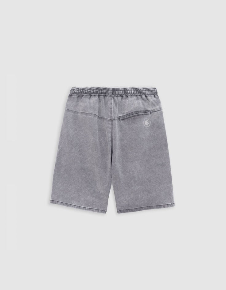 Ikks Bermuda LOOSE En Jean Gris Waterless Garçon