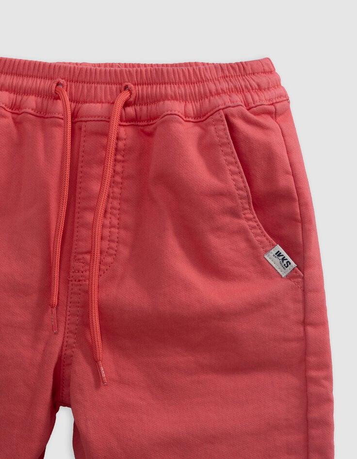 Ikks Bermuda LOOSE Rouge En Maille Garçon