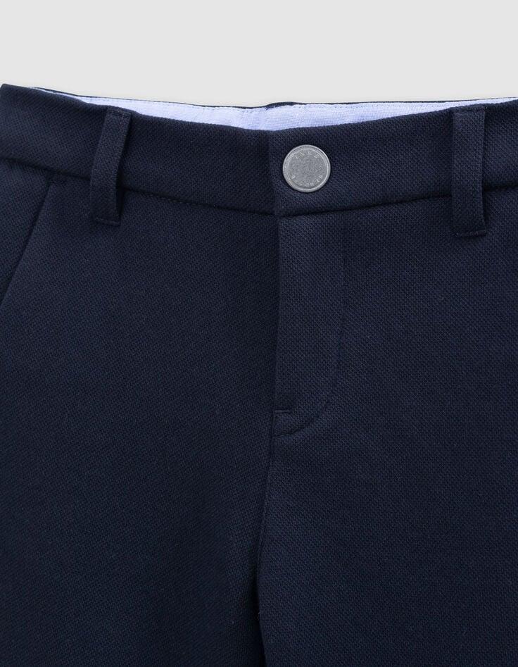 Ikks Bermuda Marine Maille Piquée Garçon