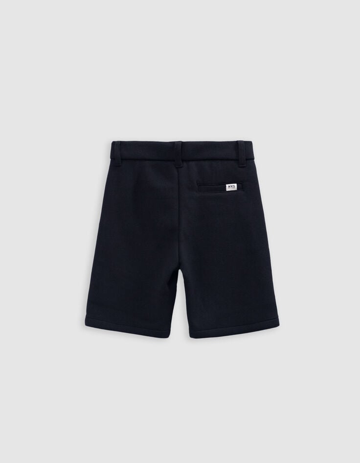 Ikks Bermuda Noir Maille Piquée Garçon