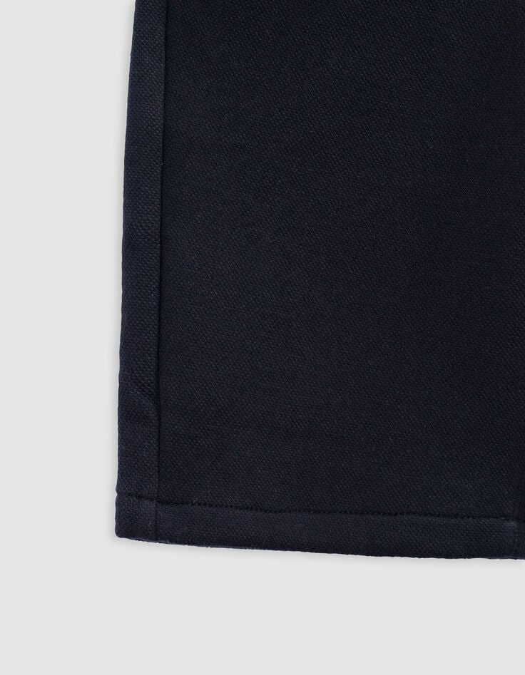 Ikks Bermuda Noir Maille Piquée Garçon