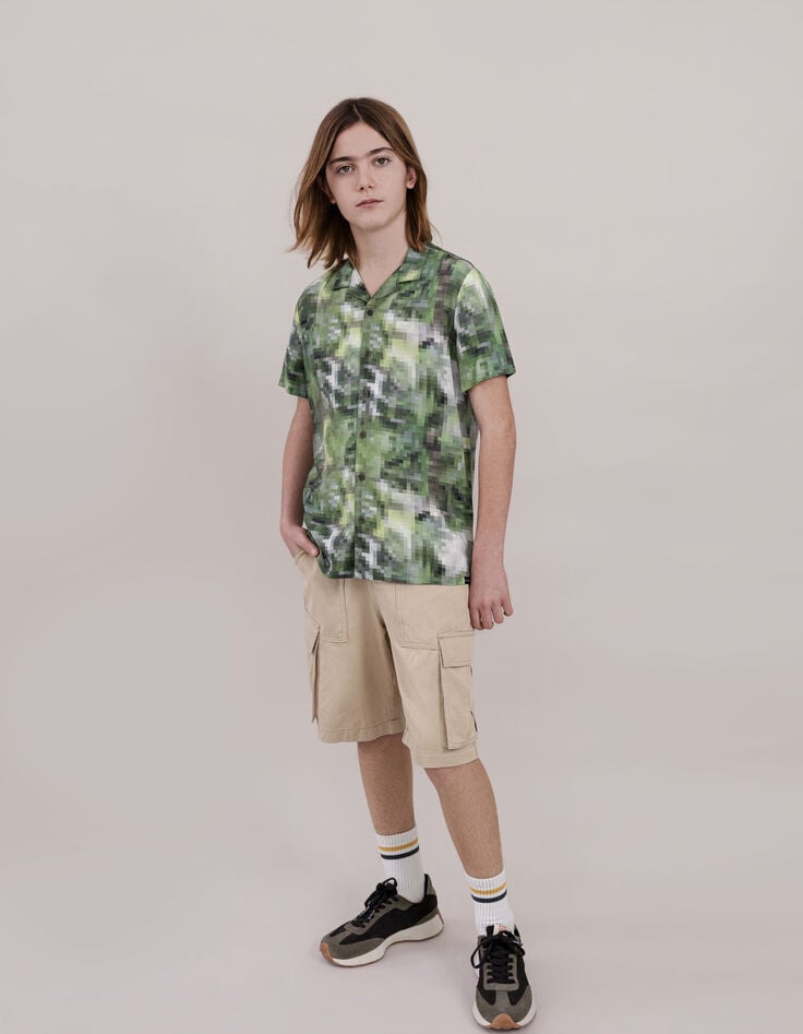 Ikks Bermuda RELAXED Beige Forme Battle Garçon