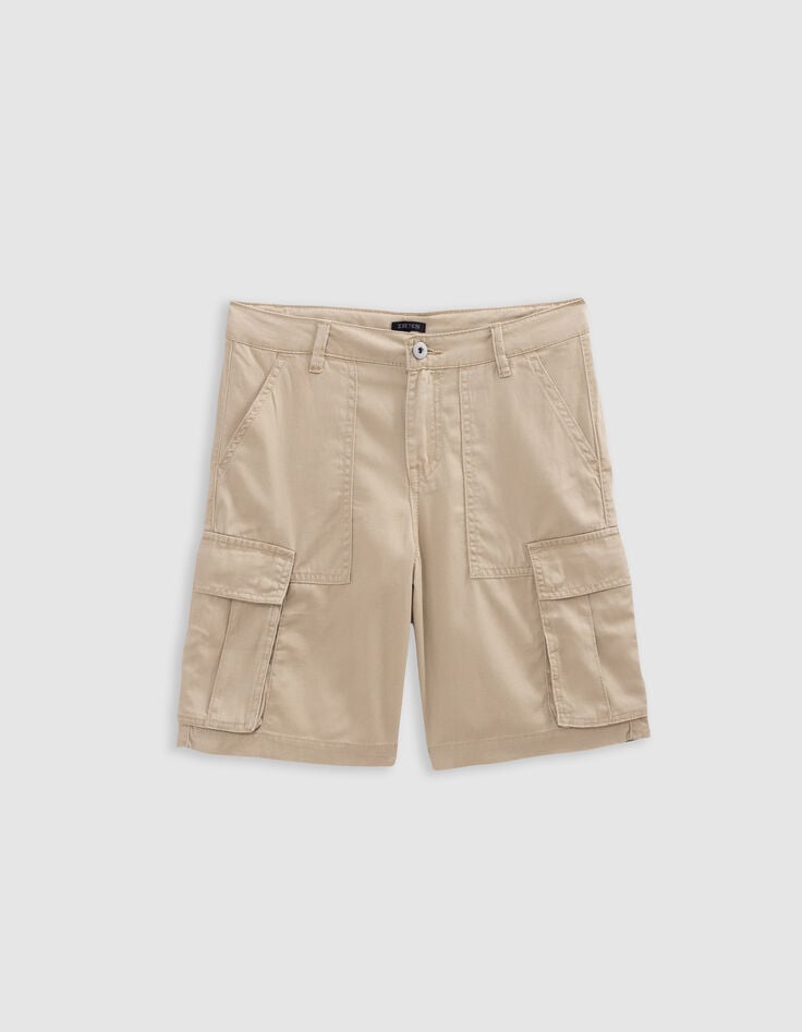 Ikks Bermuda RELAXED Beige Forme Battle Garçon