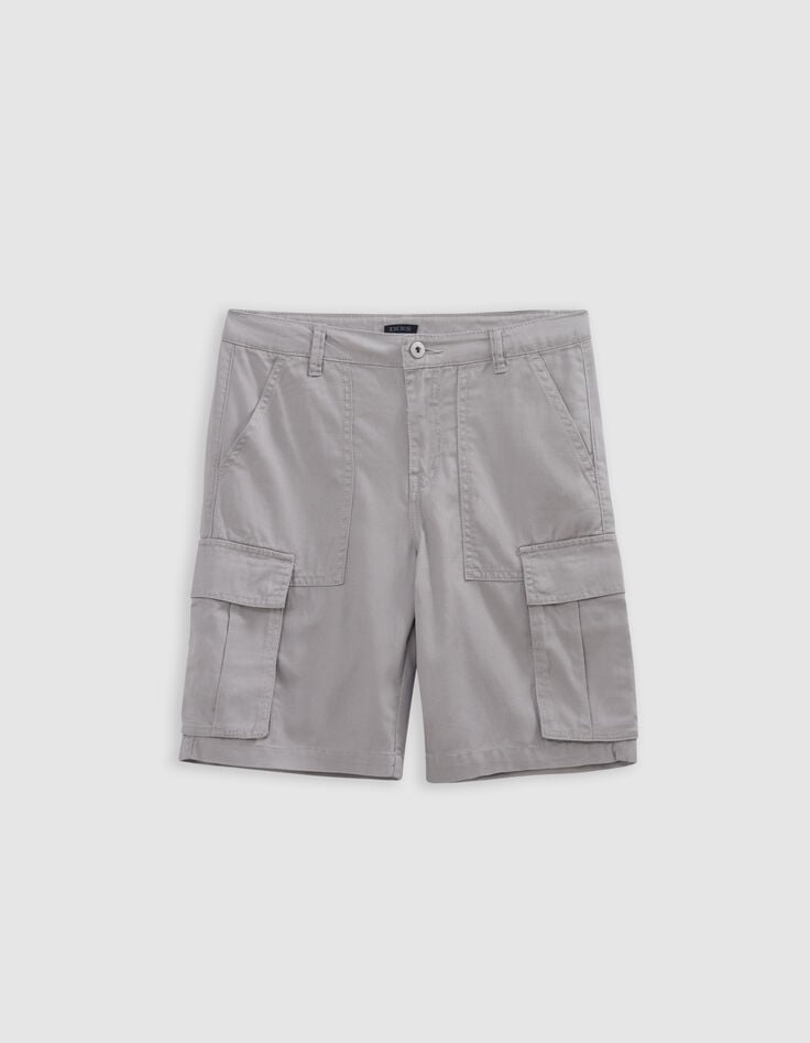 Ikks Bermuda RELAXED Gris Forme Battle Garçon