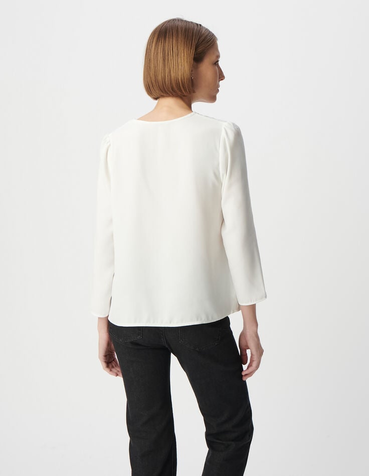 Ikks Blouse écrue Décor Clous Femme