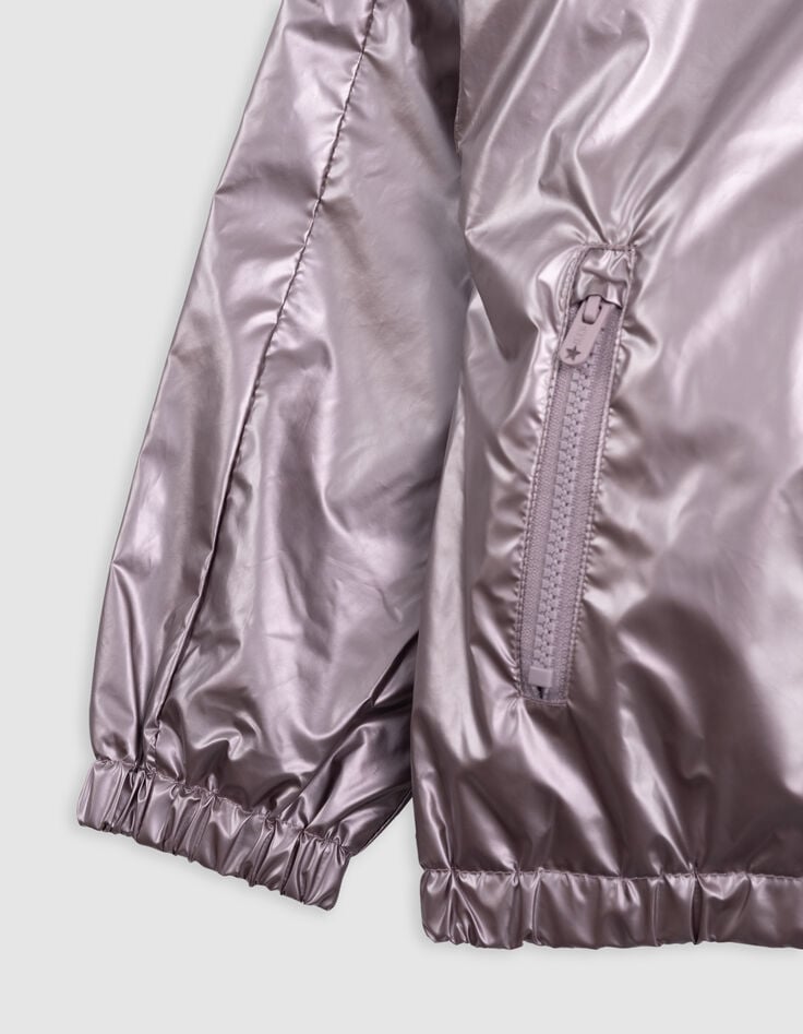 Ikks Blouson Coupe-vent Rose Fille