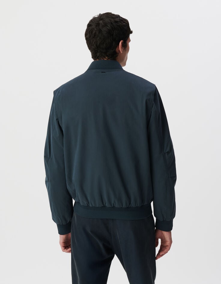 Ikks Bomber Encre Nylon Velouté Homme