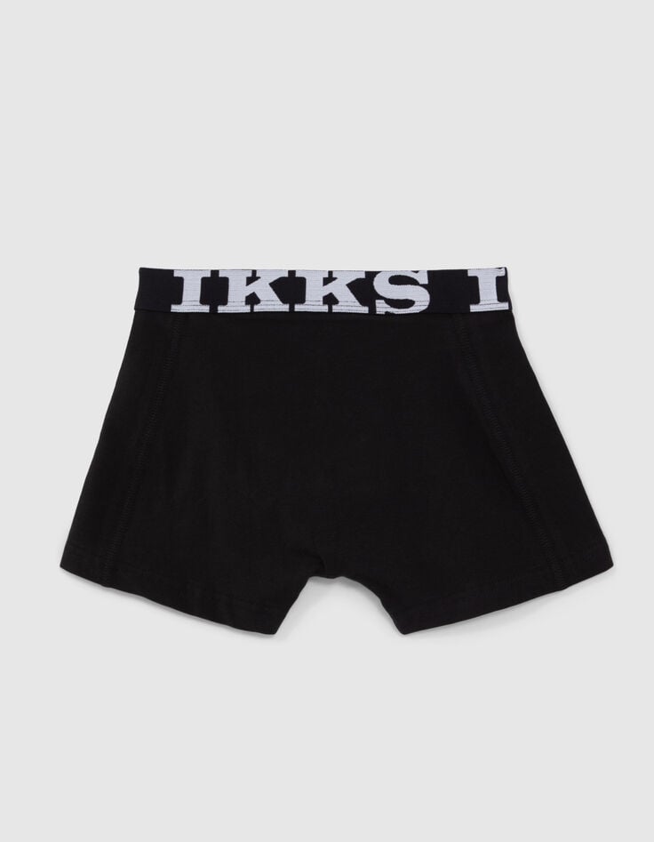 Ikks Boxers Noir Et Kaki Garçon