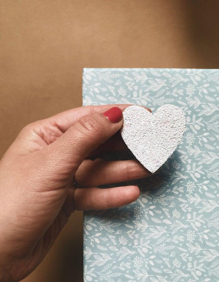 Ikks Broche Cœur Blanc Pailleté TENDRE CACTUS