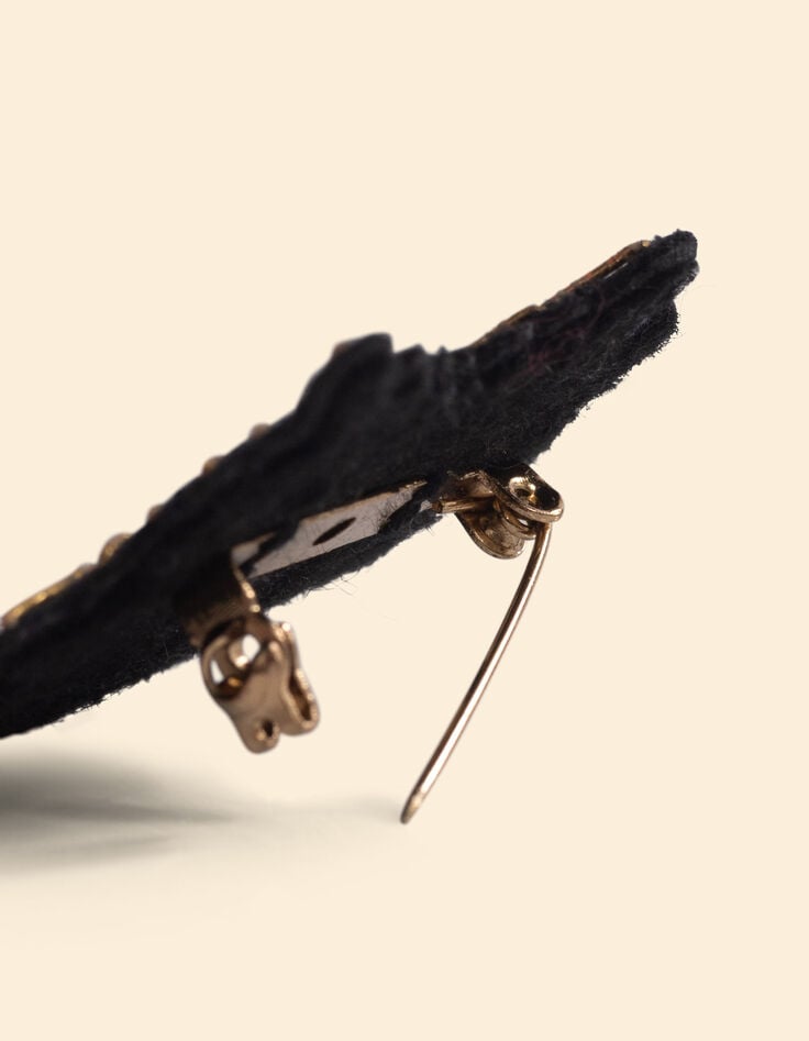 Ikks Broche Cœur Brodée I.Code