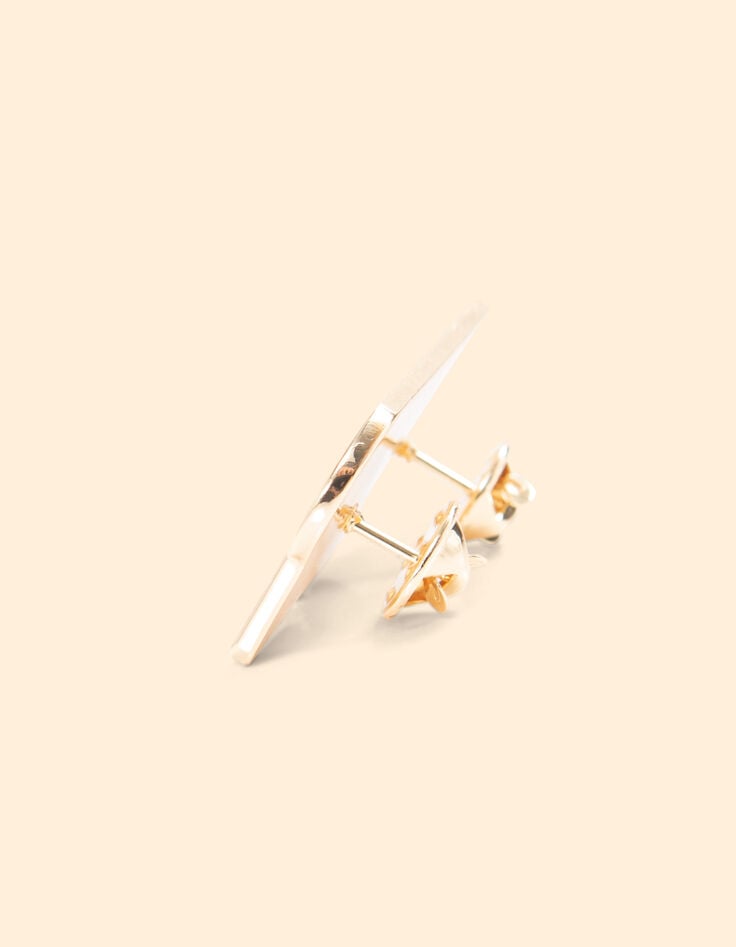 Ikks Broche Message Métal I.Code