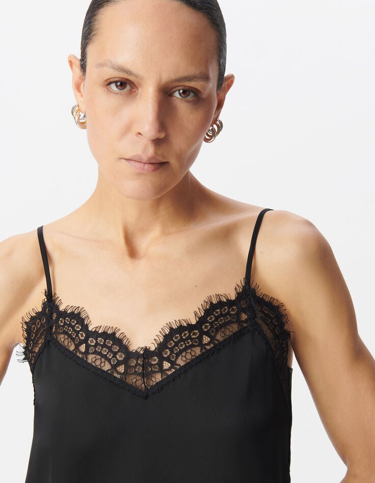 Ikks Caraco Dentelle Noir Femme