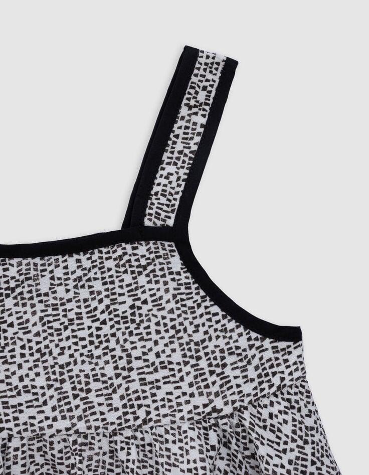 Ikks Caraco Noir Imprimé Graphique Fille