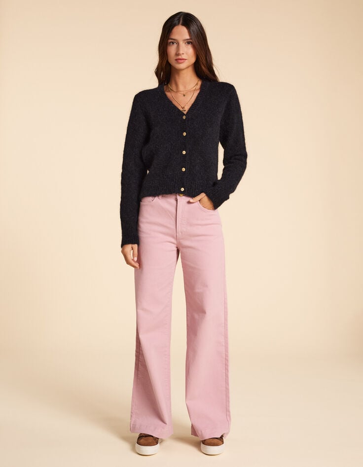 Ikks Cardigan Noir Tricot Fantaisie I.Code