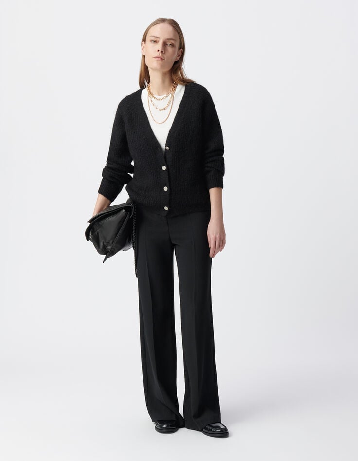 ikks Cardigan noir tricot oversize Femme