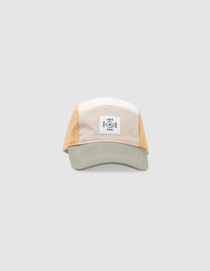 Ikks Casquette Beige Visière Kaki Garçon