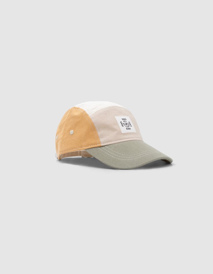 ikks Casquette beige visière kaki garçon