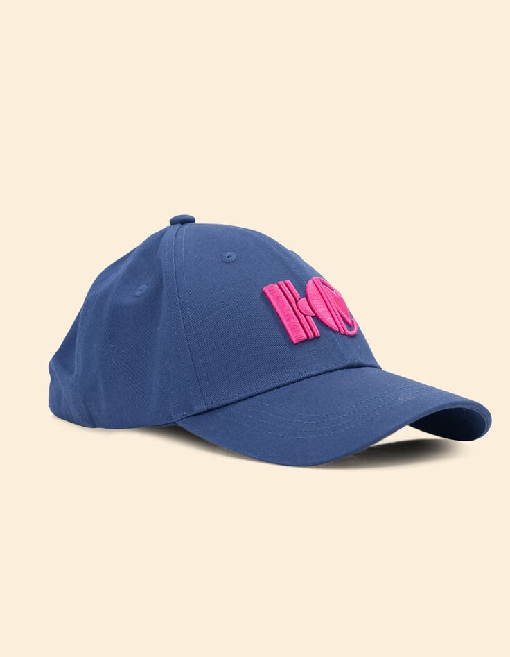 Ikks Casquette Bleue Monogramme IC Brodé I.Code
