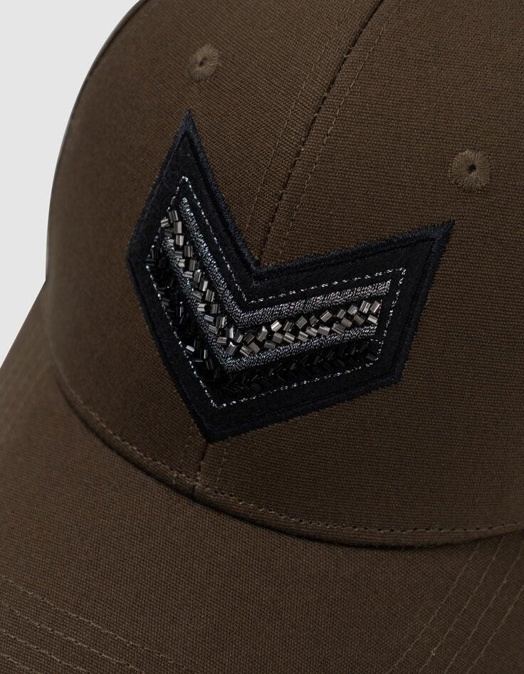 Ikks Casquette Kaki Broderie Chevrons Femme